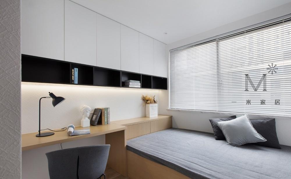 平层丨【一米家居】纯净苍穹，简而纯粹の家-29