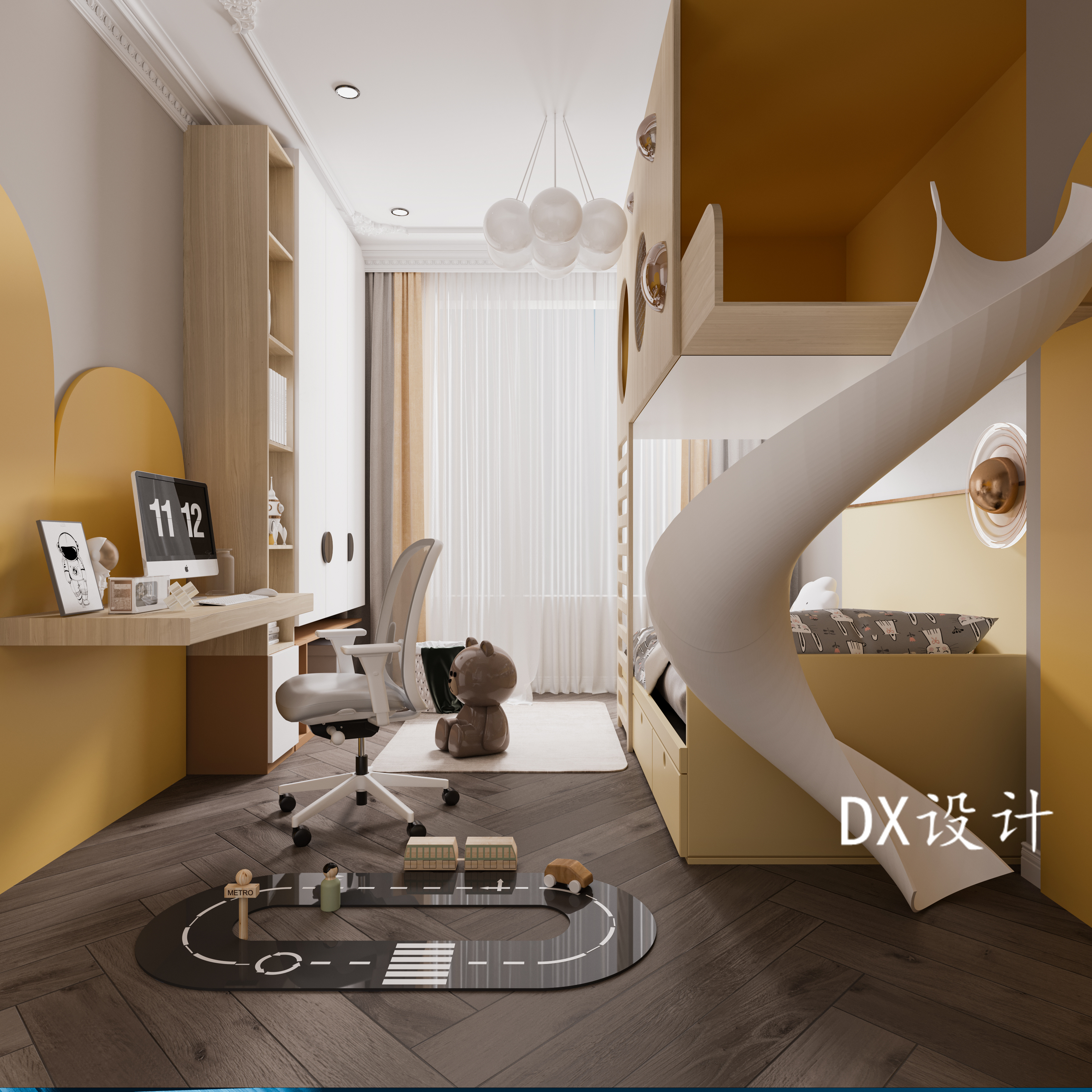 法式轻奢平层设计丨原创作品-10