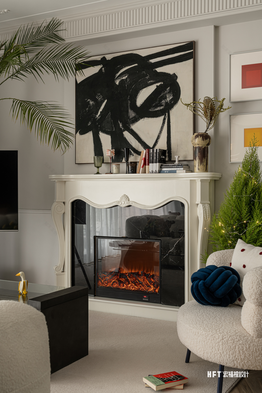 法式混搭住宅设计丨中国成都丨成都宏福樘设计-28