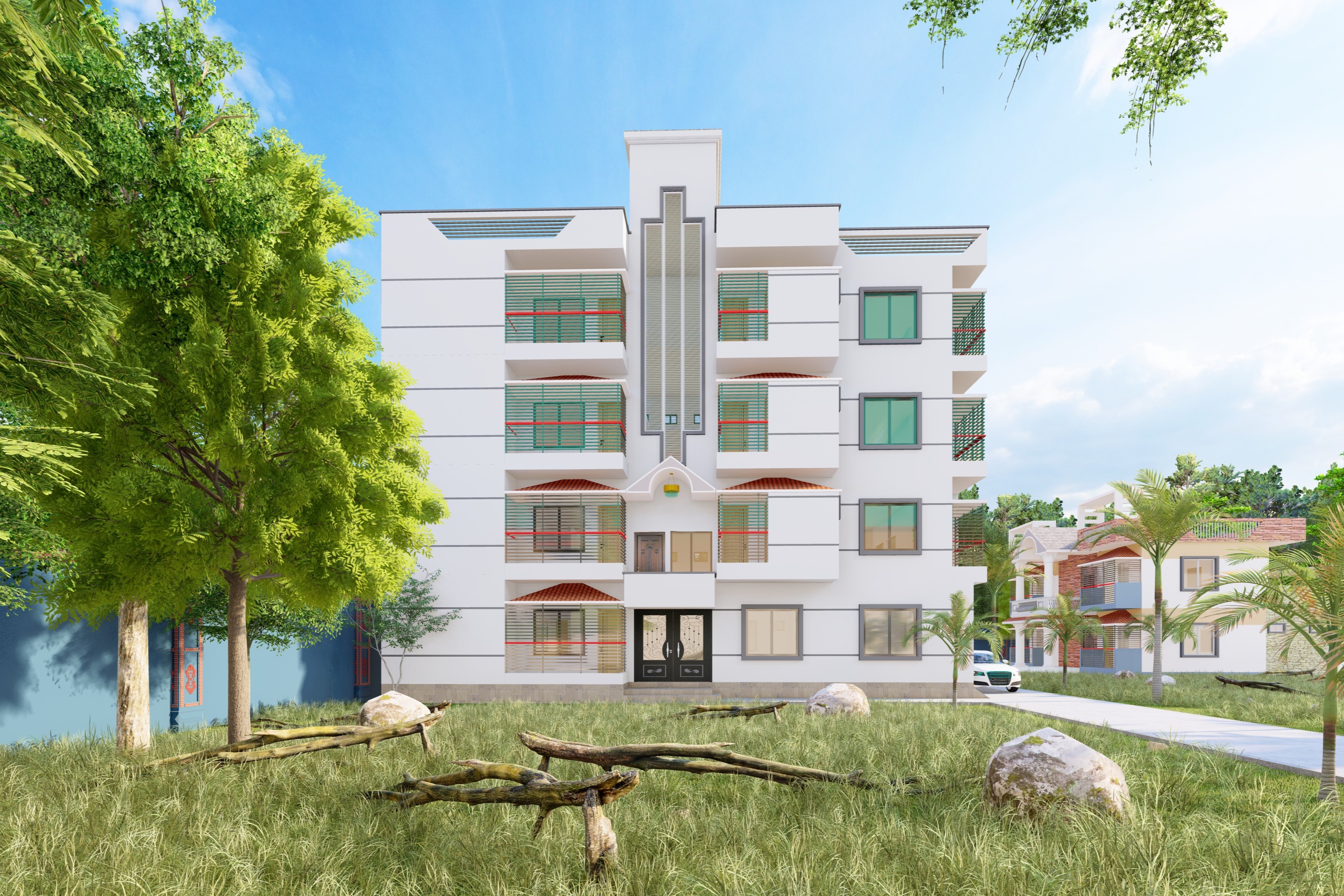 4 层 2 单元 3BHK 公寓楼丨孟加拉国-1