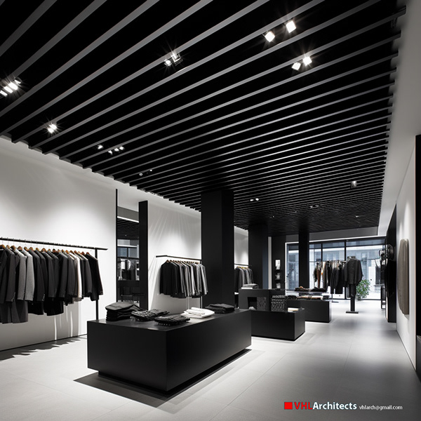 Black and White a store Fashion on the CMT-8, Str-9