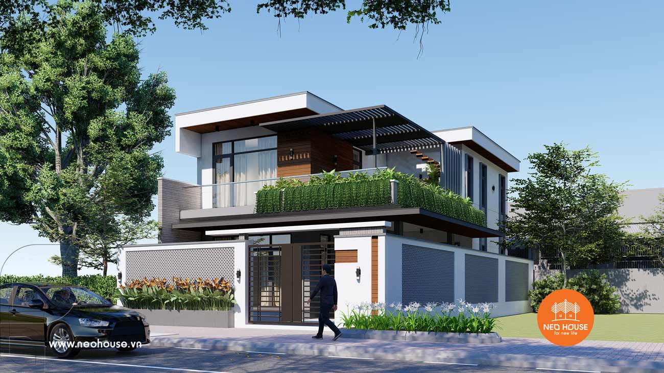 简约美观 Binh Phước 二三楼公寓设计-11