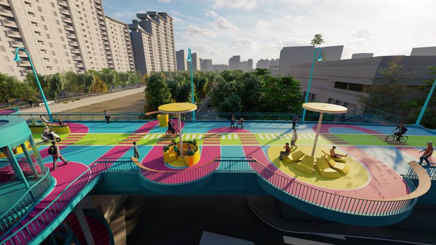 上海普济路高架桥景观-15