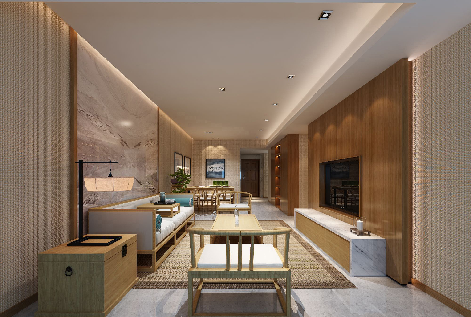 中式新中式风格家装效果图-8-27