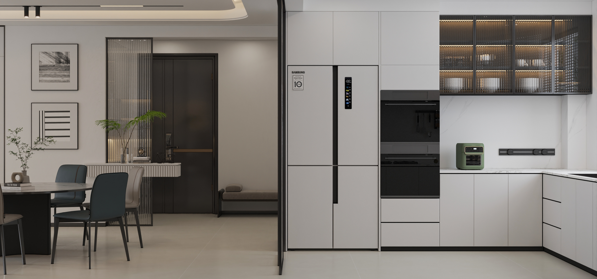 武汉 -城投江南岸-现代风格样板间设计-3