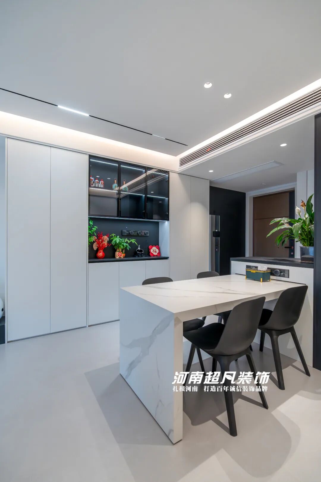 完工首发丨金水区美盛教育港湾，110平黑白灰极简风，色彩纯粹层次丰富-113