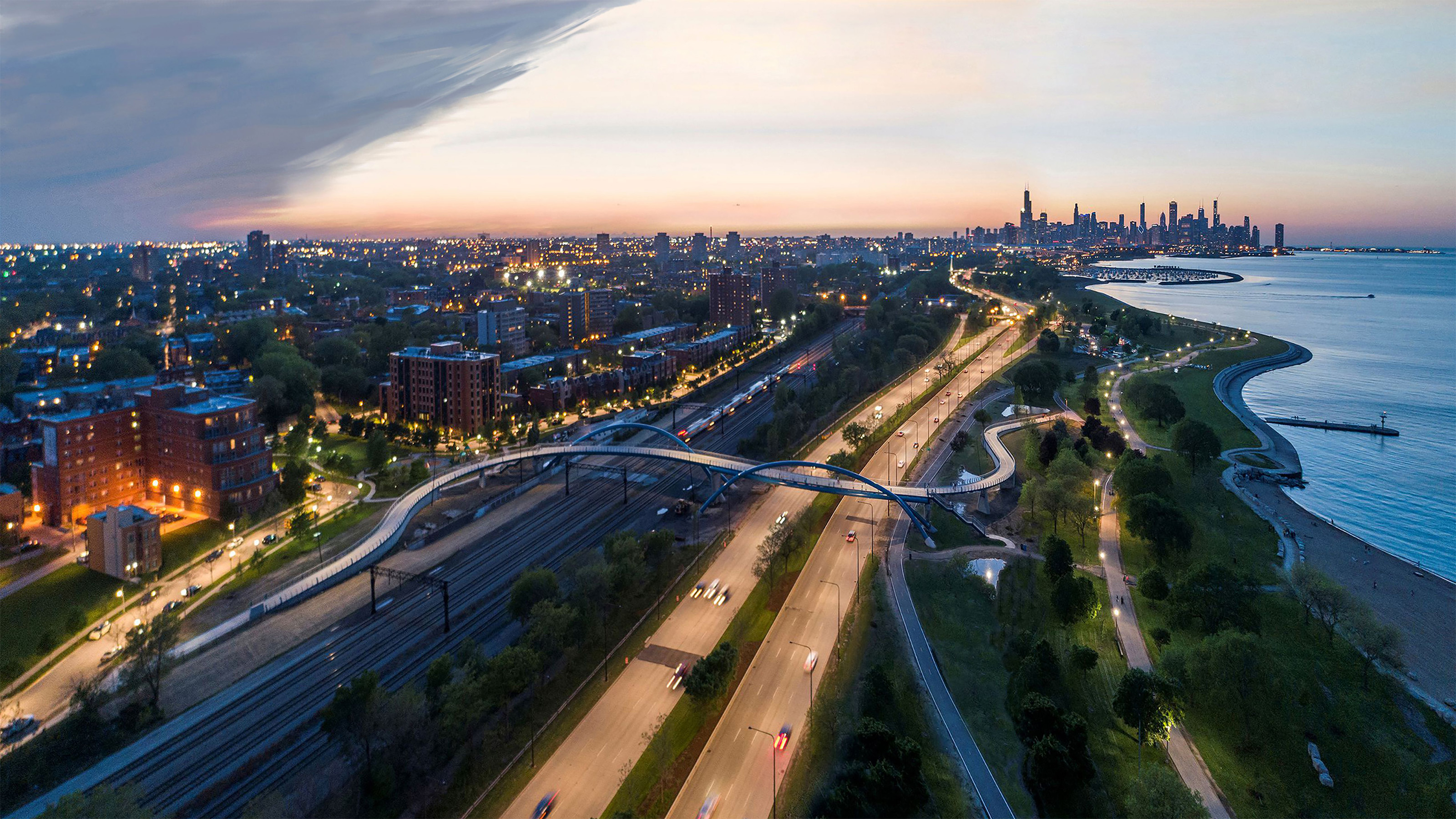 41st and 43rd Street Pedestrian Bridges Chicago | Cordogan Clark & Associates-18