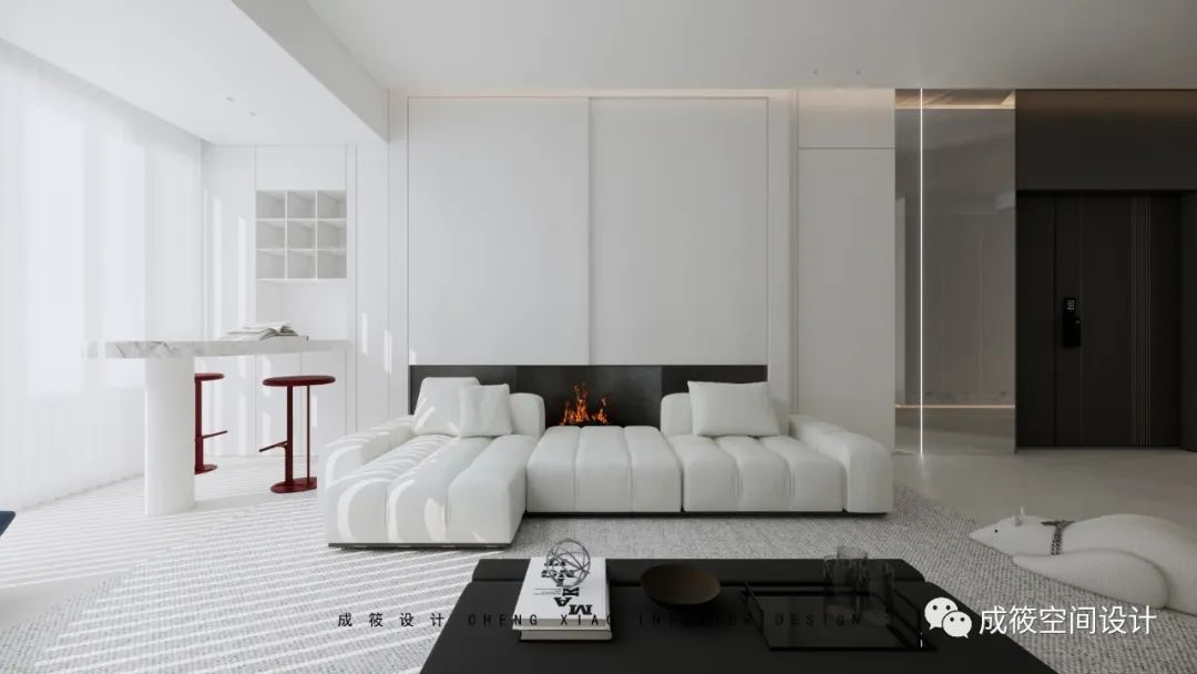 上海纯白治愈公寓丨中国上海丨成筱设计-9