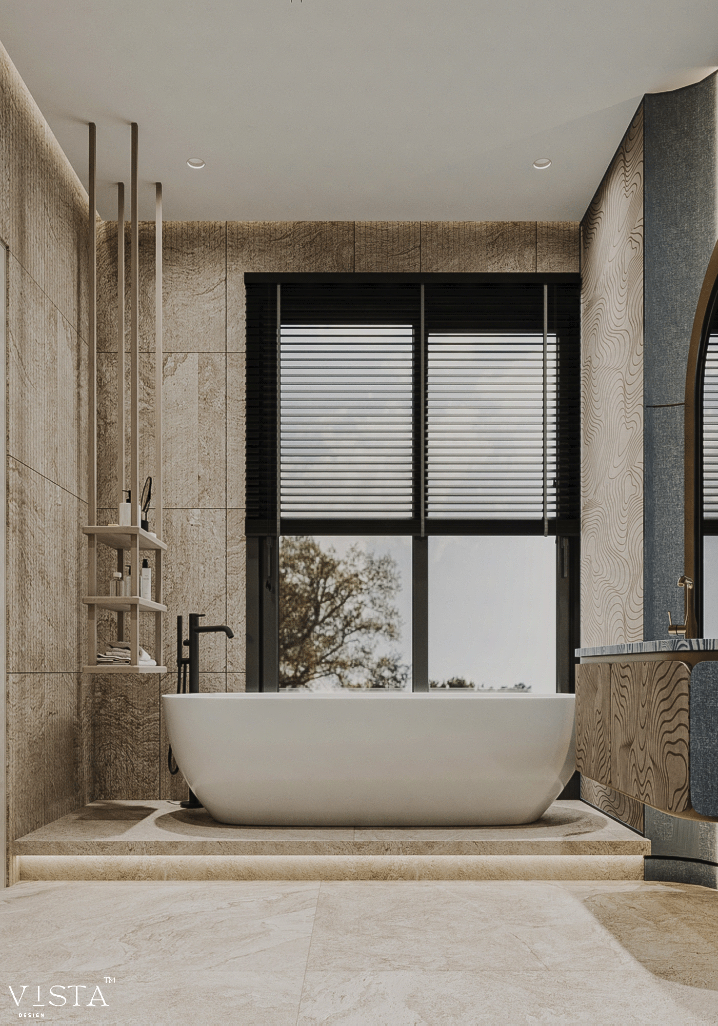 主卫；主卧卫生间丨阿联酋丨VISTA Design-11