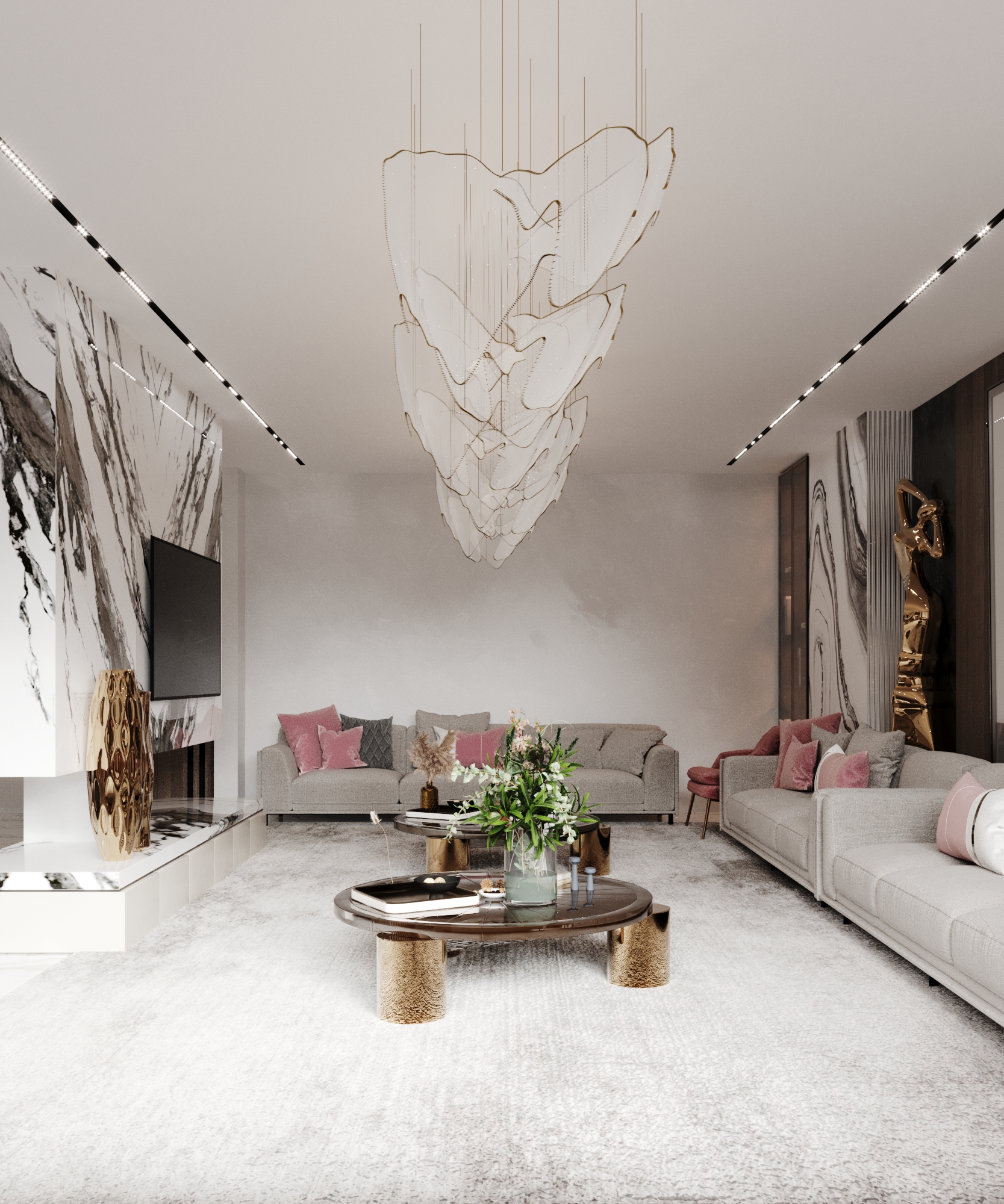 2023 年令人惊叹的室内设计别墅-12