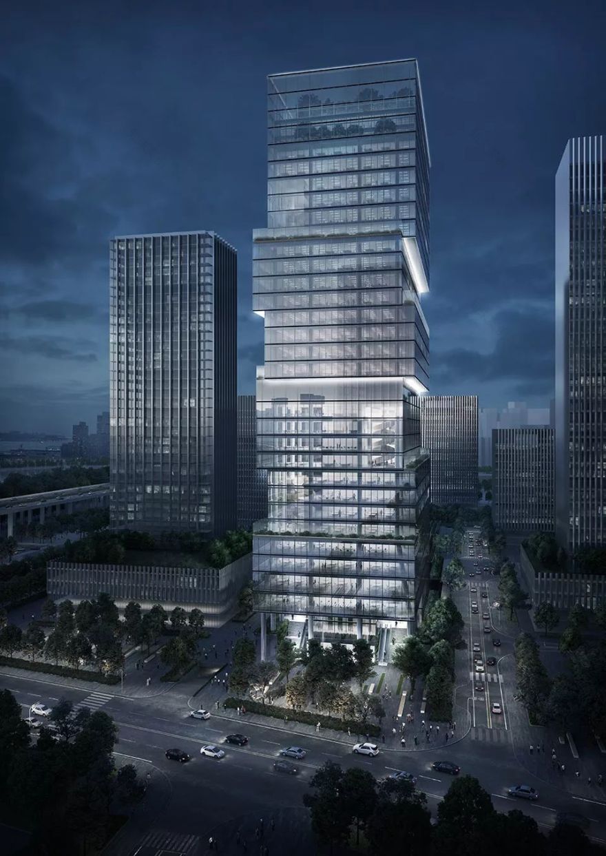 深圳宝安湾区产业投资大厦 | 空中花园与高效可持续设计-56