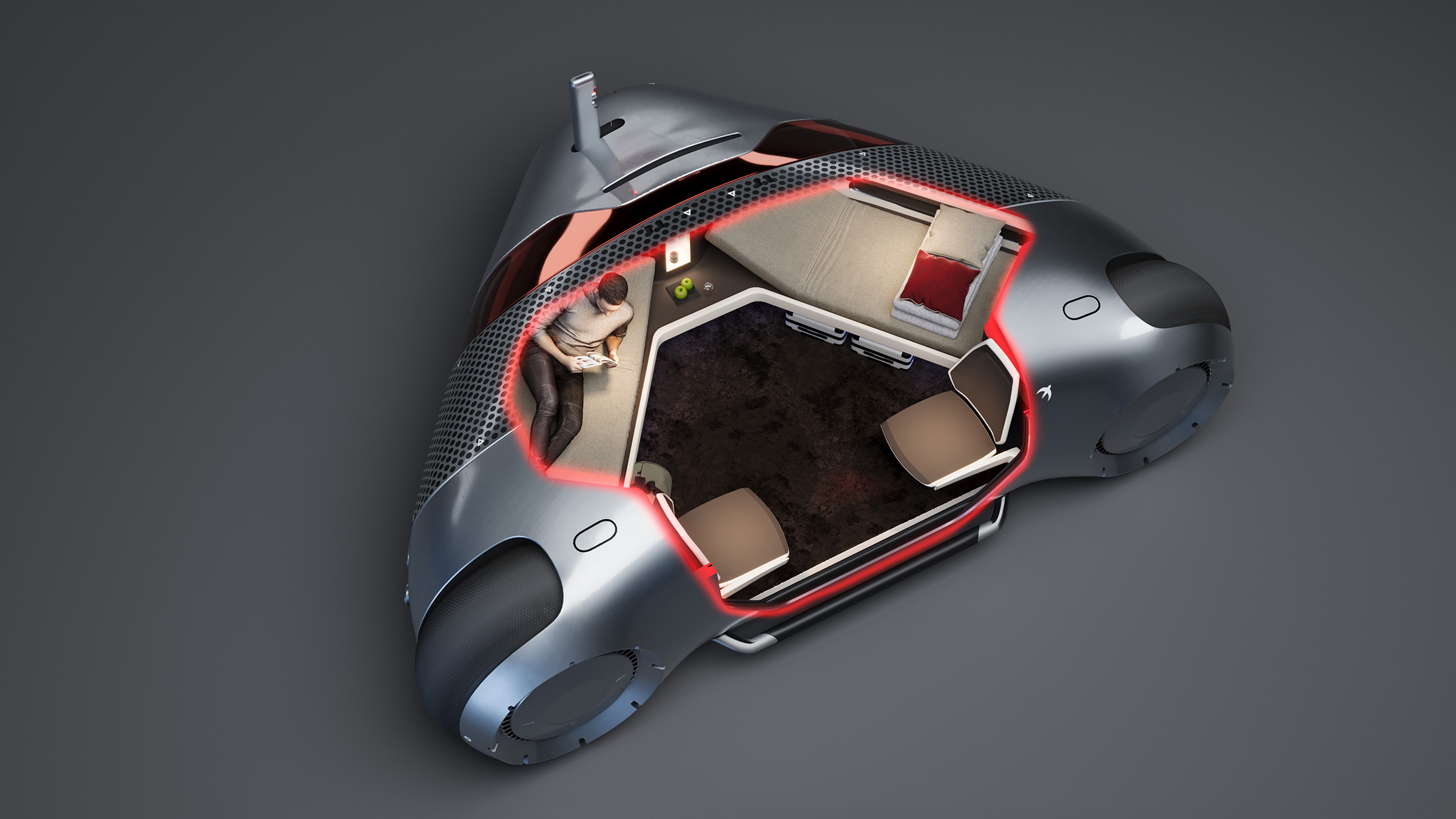 Swift-Pod: autonomous sleeping pod • xoio-19