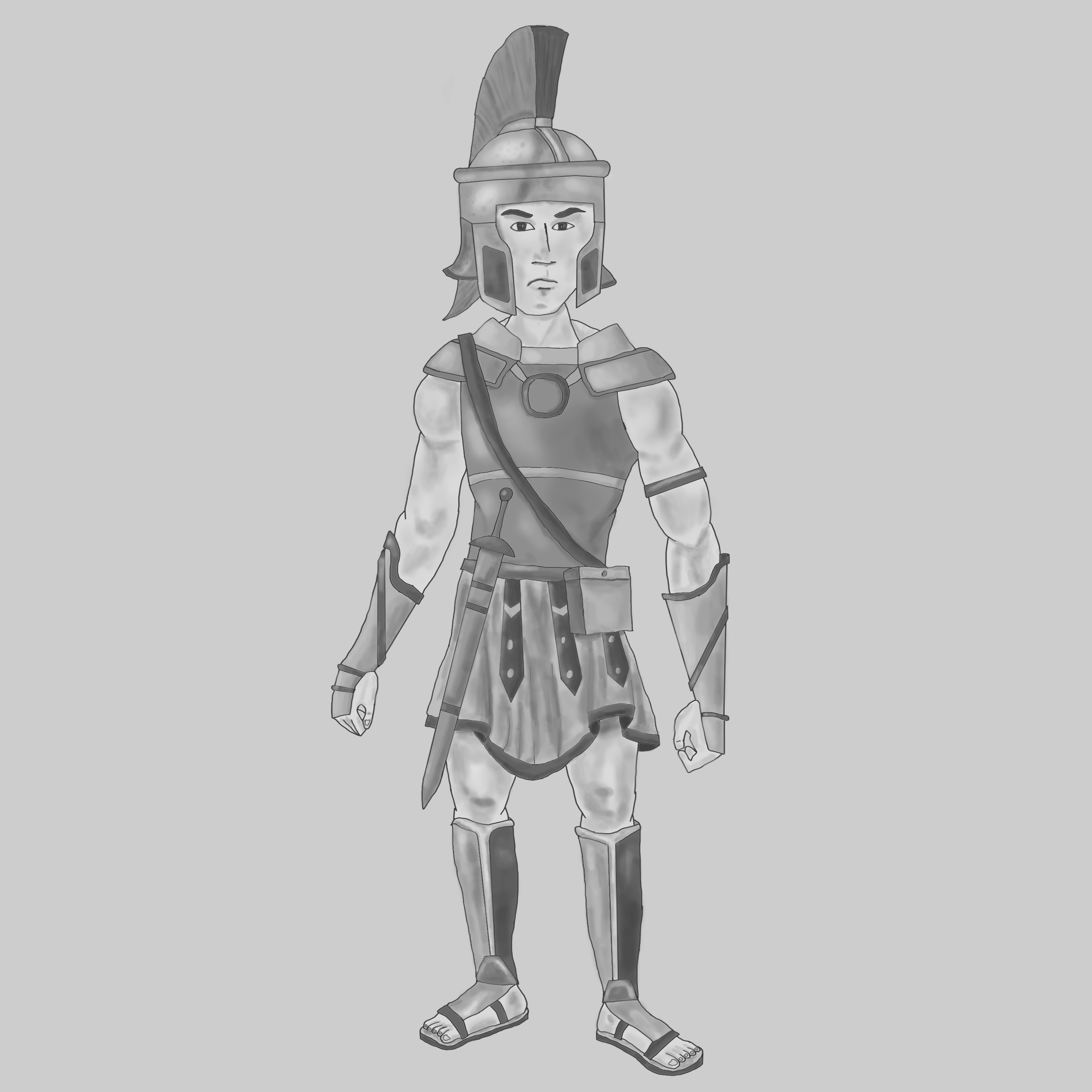 2D游戏角色设计  罗马将军-13