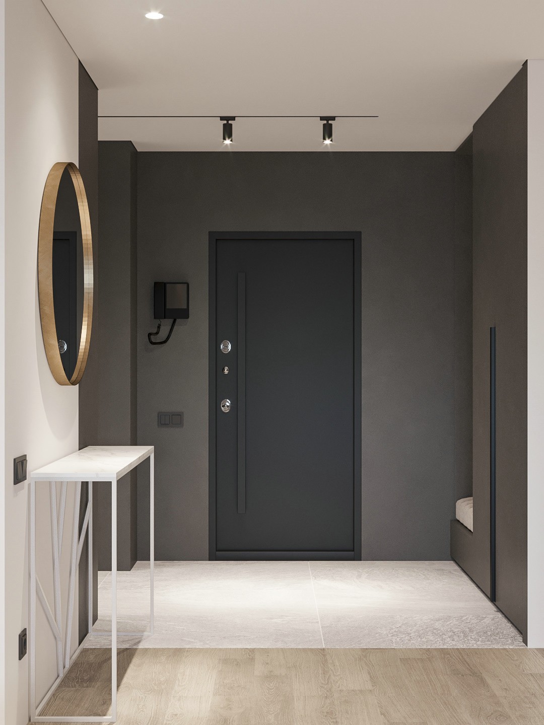 灰色系简约风公寓 既纯粹又有序的生活-1