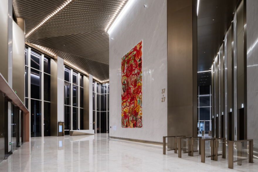 上海国华金融中心,黄浦江畔 灯塔相望丨中国上海丨上海柏熙标识有限公司-81