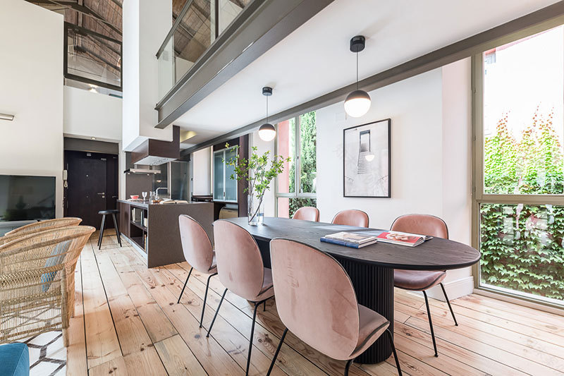 历史韵味与现代风格共融的 Madrid 工业风公寓-7