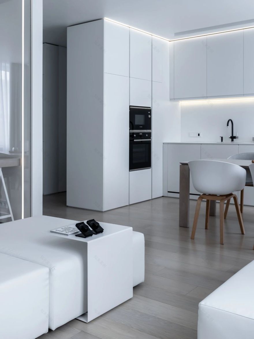 MOD·APART 黑白色调的都市简约丨俄罗斯莫斯科丨Ivan Kochev 及其工作室 ARCHJOINT-51