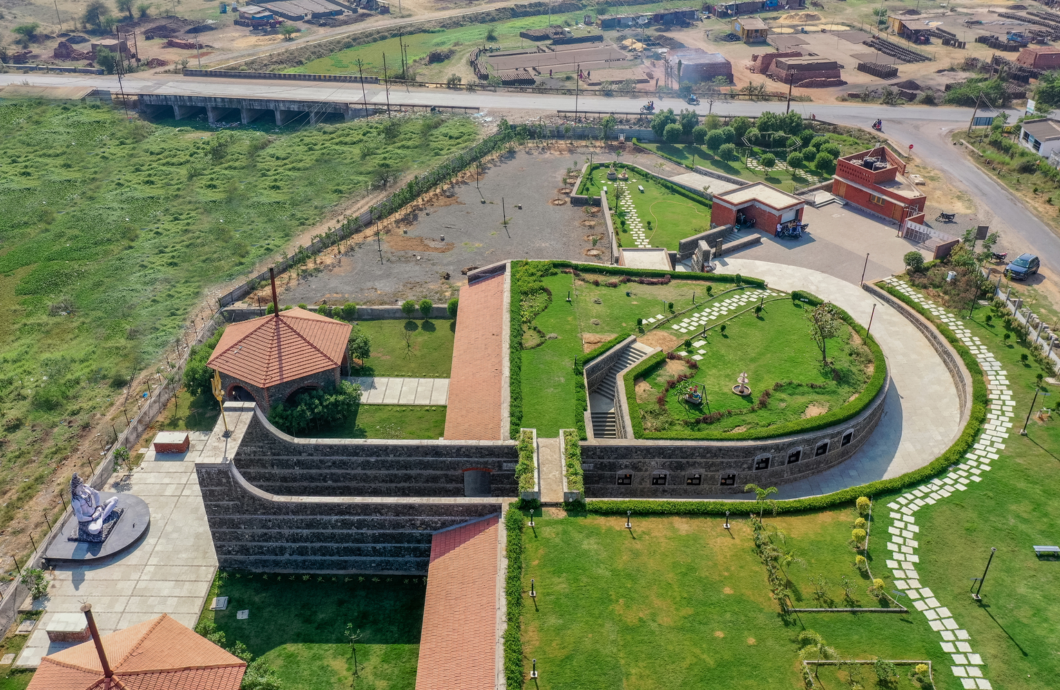 印度“Udan”殡仪馆丨d6thD design studio-36