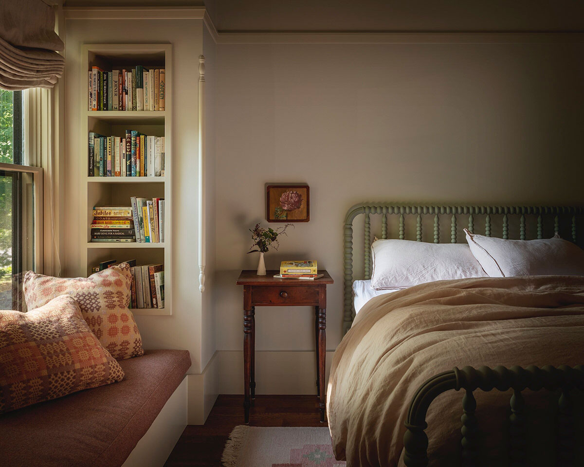 复古温馨的艾奥瓦城市住宅图书馆设计-1