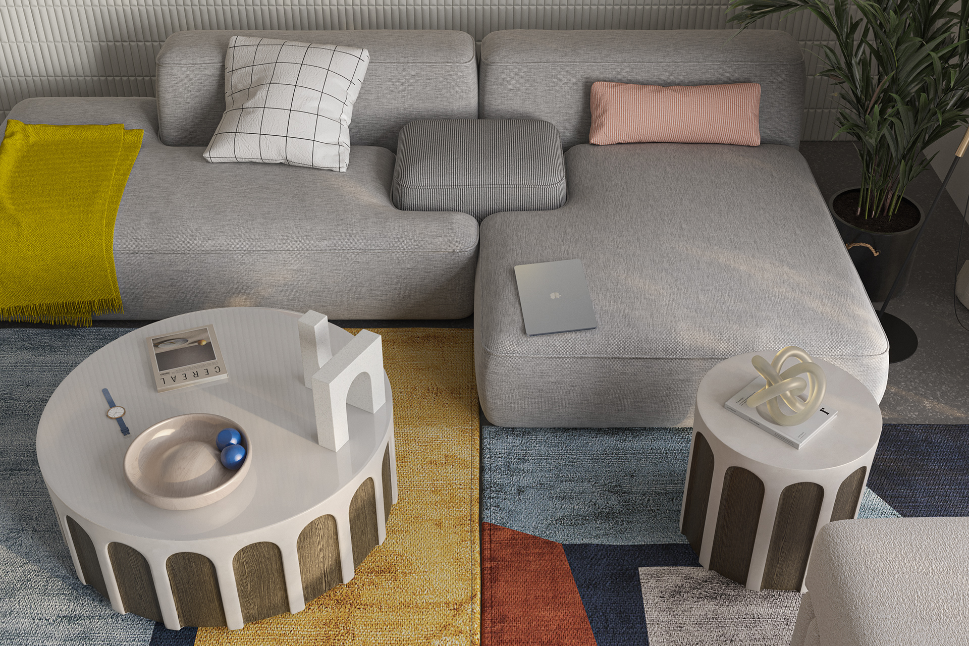 乌克兰国旗配色公寓概念项目-11