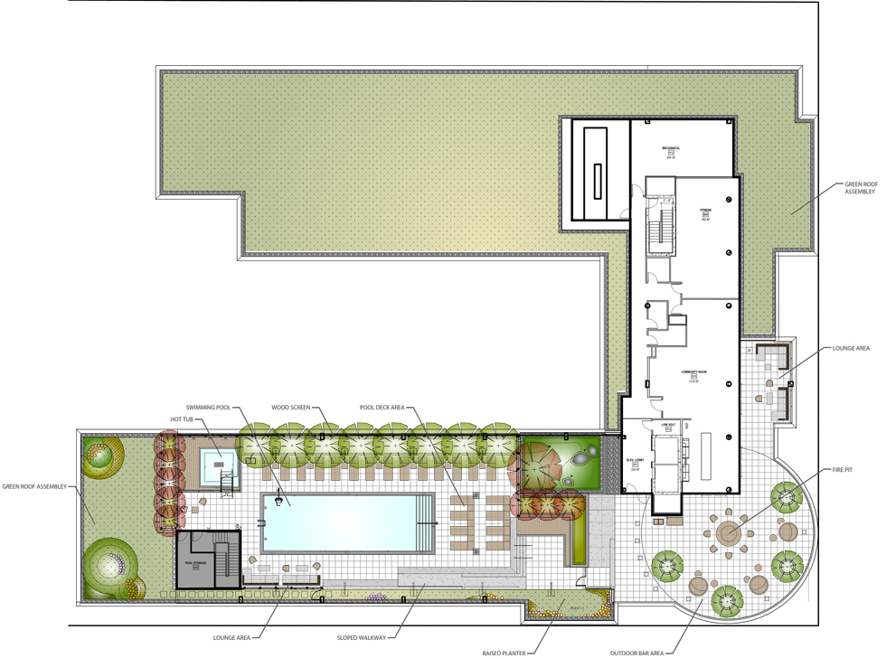 芝加哥西环区 MADISON 屋顶花园景观设计丨美国芝加哥-4