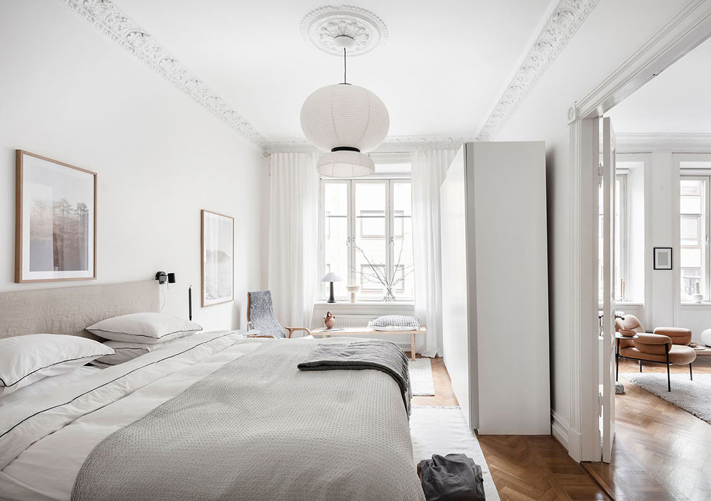 瑞典哥德堡 86 平米白色优雅公寓，温暖细节展现大师级设计-13