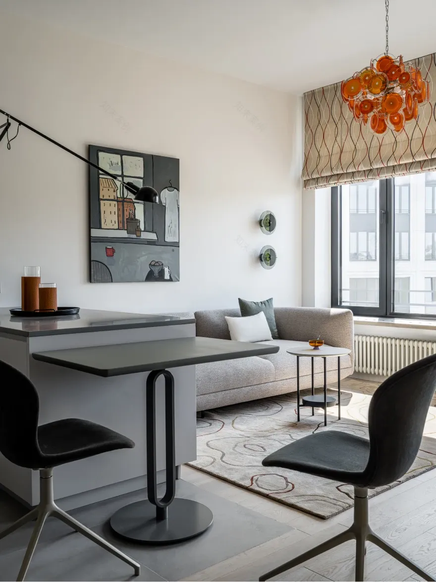 43平米小户型公寓设计丨俄罗斯莫斯科丨Мария Амелина(玛丽亚·阿梅利娜)-11