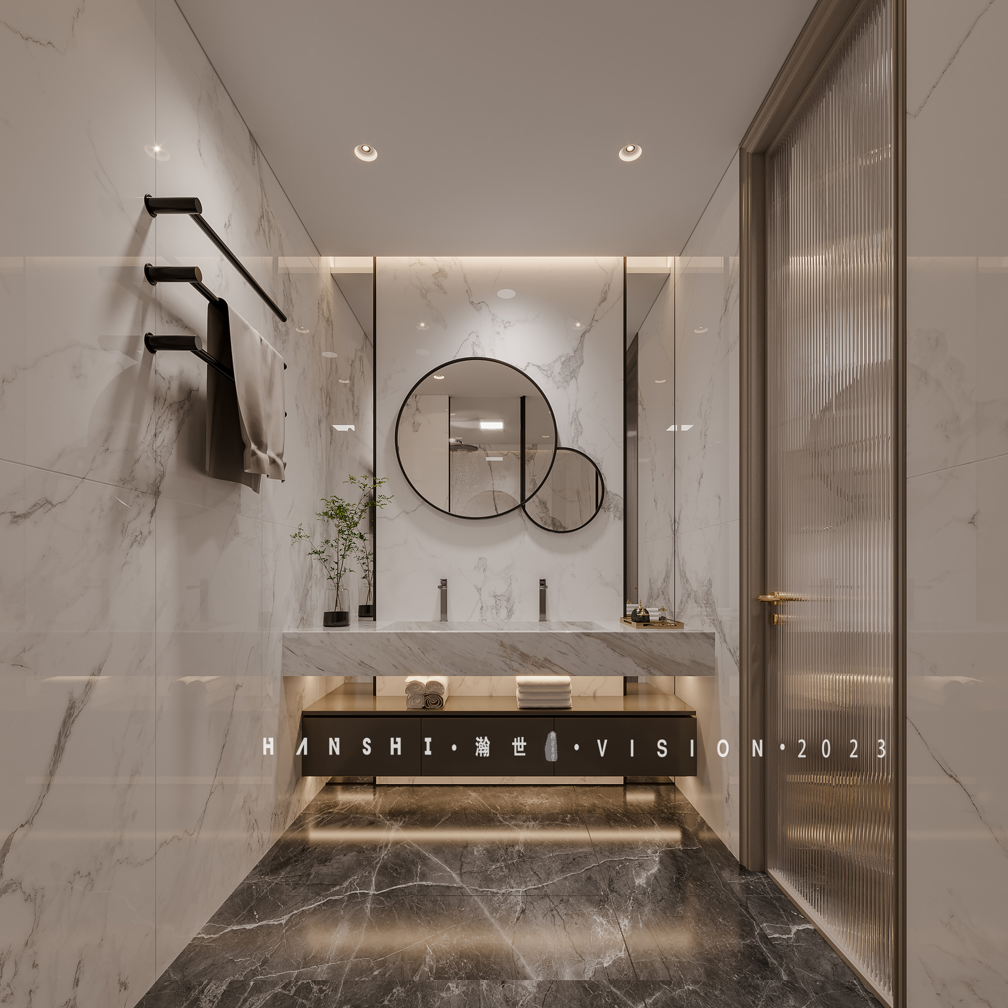 法式轻奢别墅丨瀚世表现-17