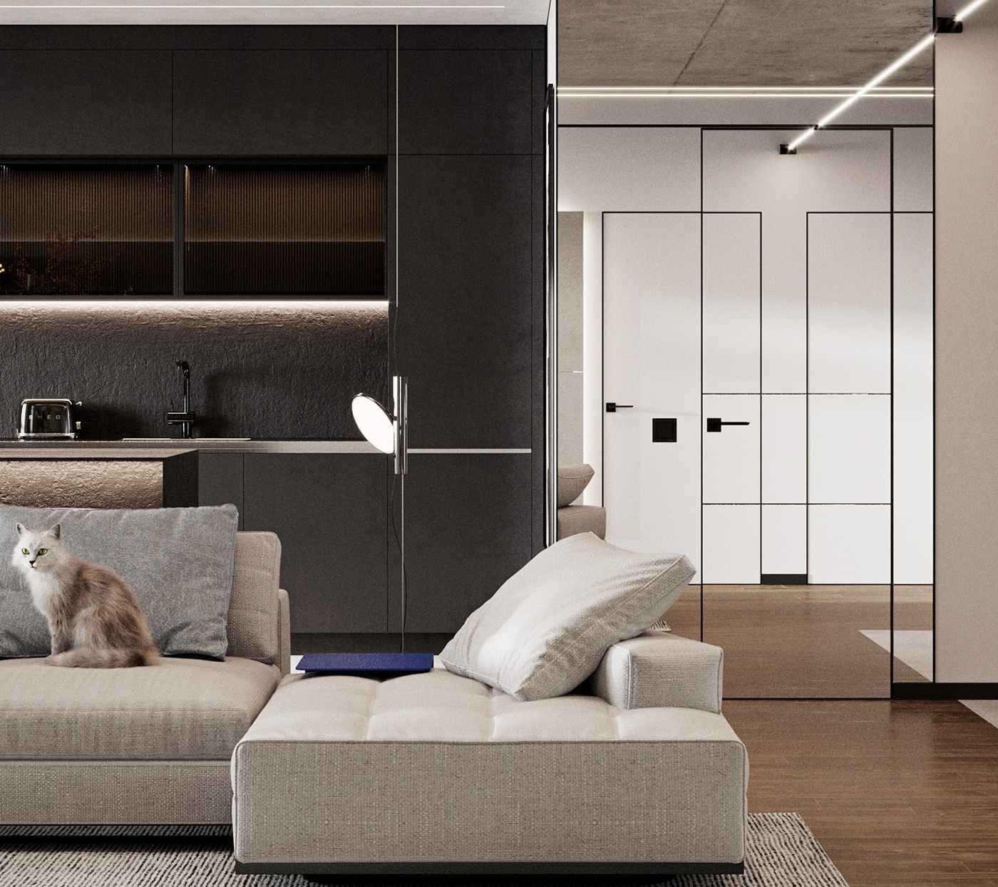 乌克兰 90㎡住宅空间设计-5