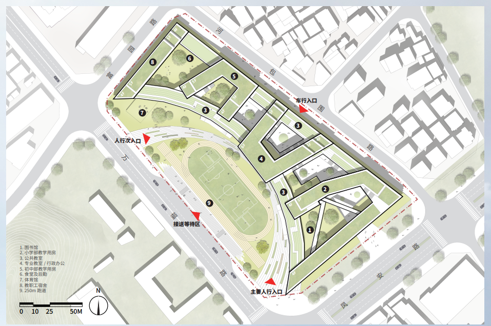 深圳平湖街道河包围九年一贯制学校丨中国深圳-7