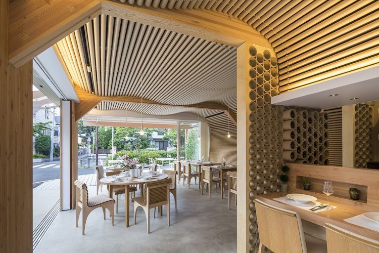 西餐廳不擺架子，建築大師坂茂用樸素紙板構築美味空間 - WEHOUSE-0