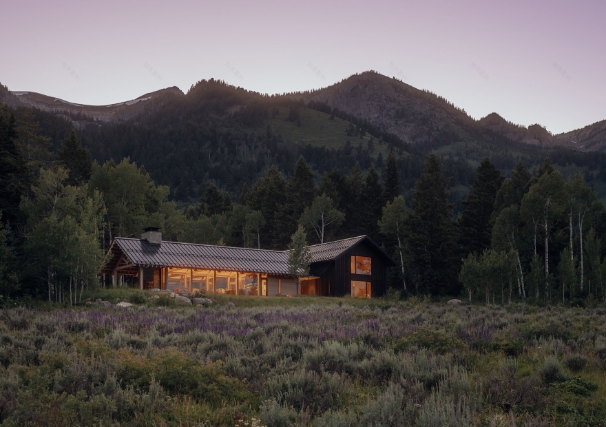 Snake River Cabin住宅丨美国怀俄明丨McLean Quinlan-26