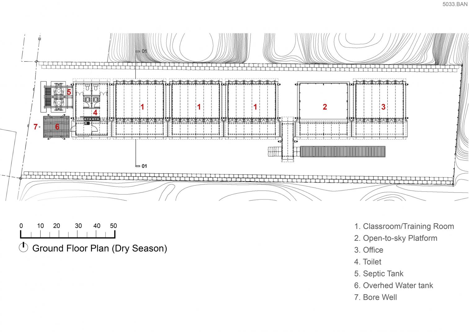 竹构校园综合体，适应水患的智慧设计-15