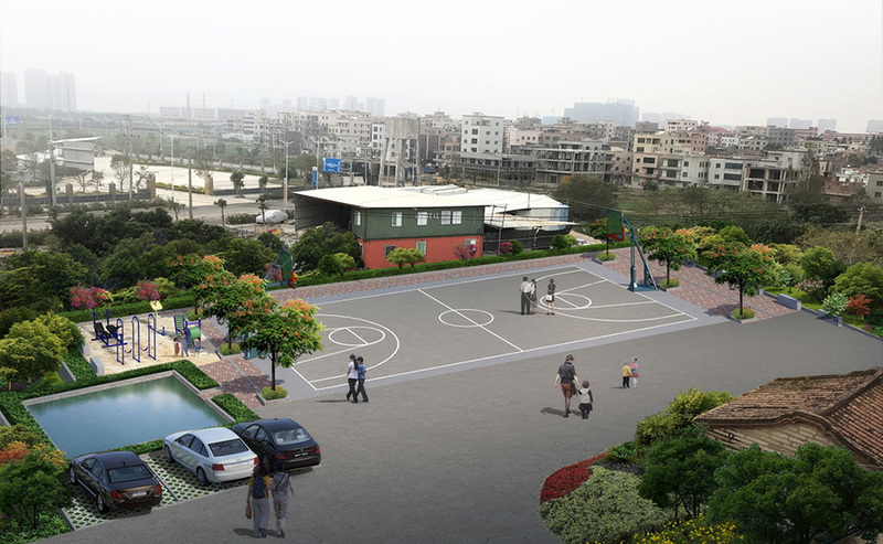 乡村规划设计案例鸟瞰图-11