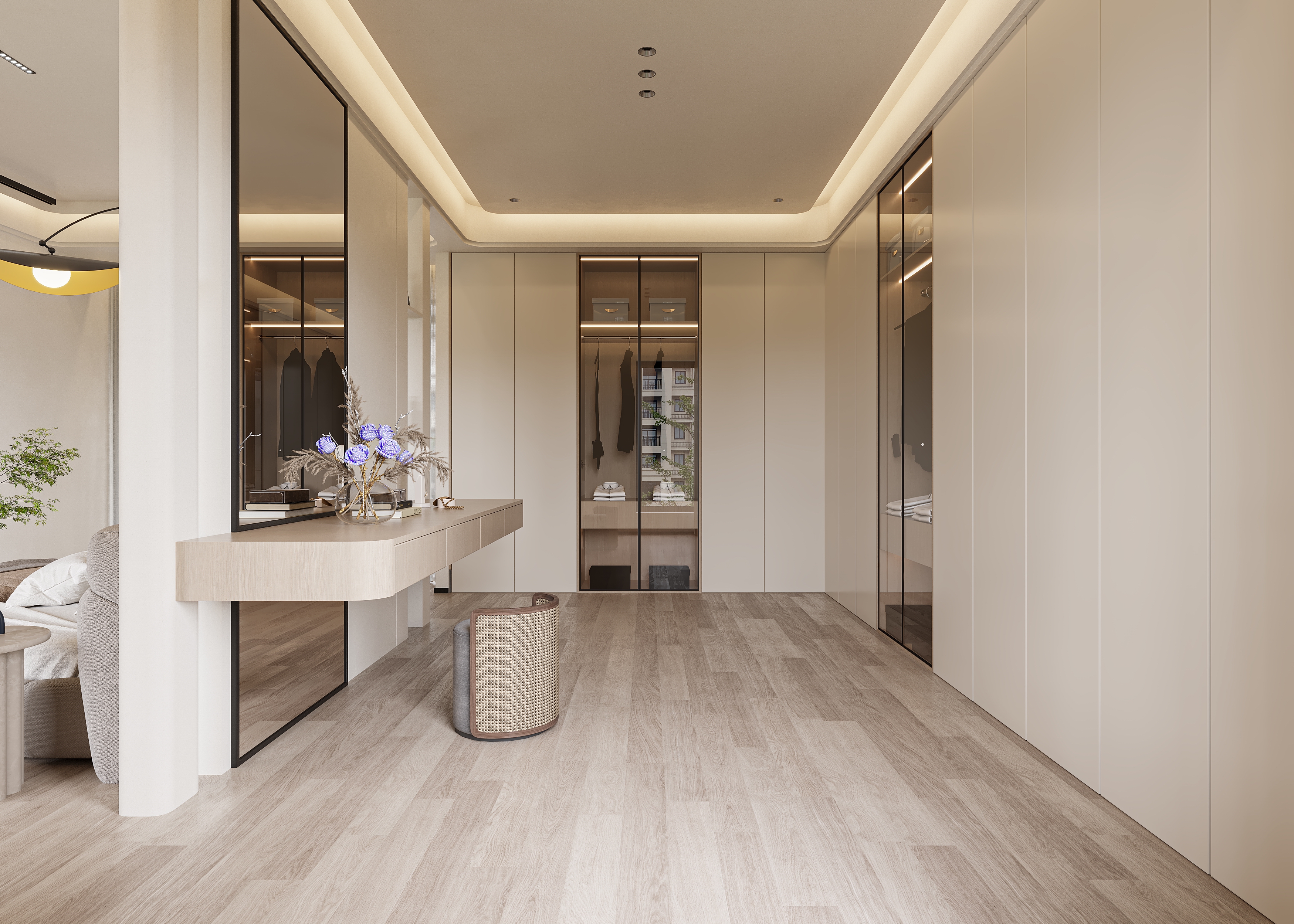 奶油风-效果图-合肥锦轩设计-15