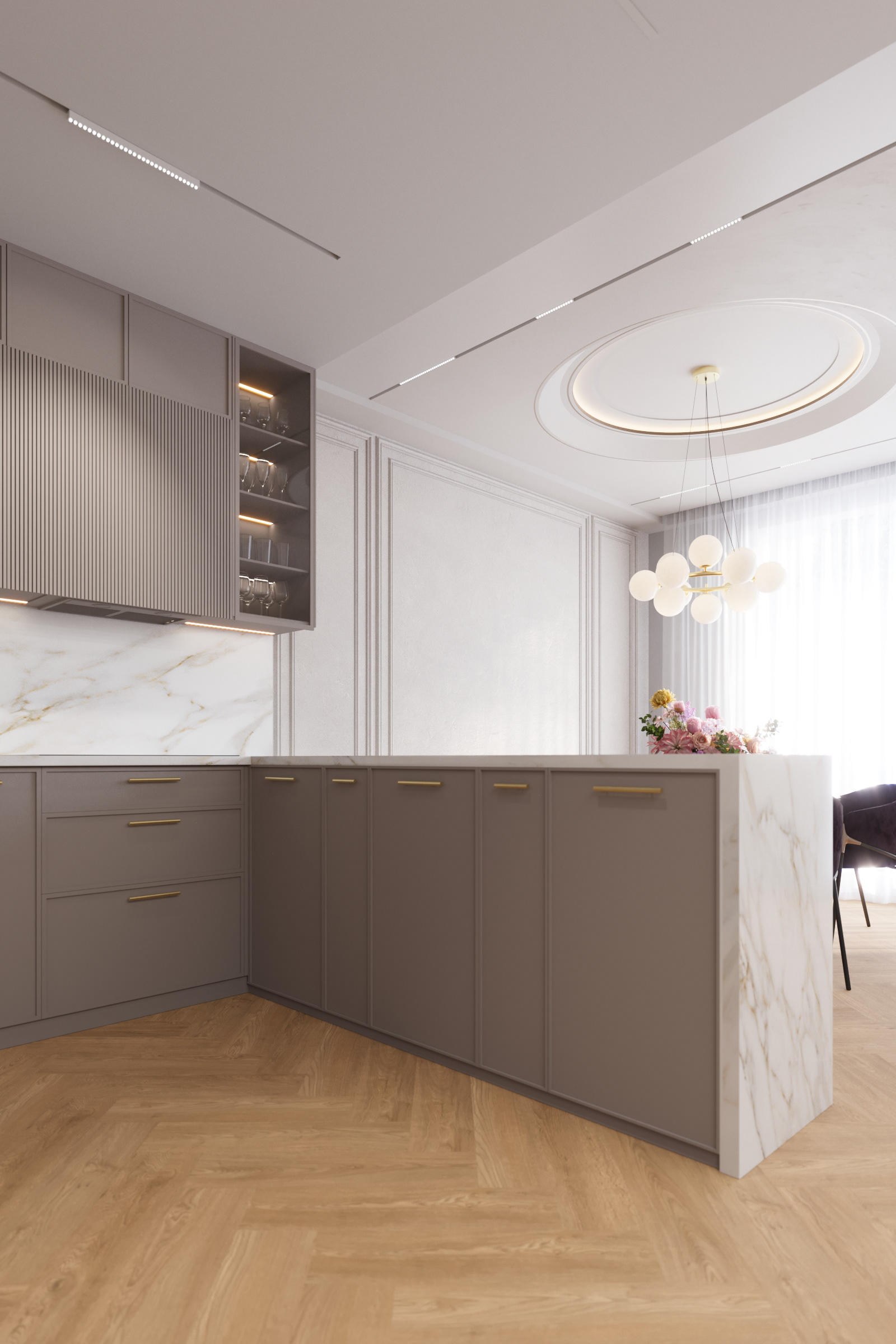 厨房与餐厅室内设计  当代经典风格-11