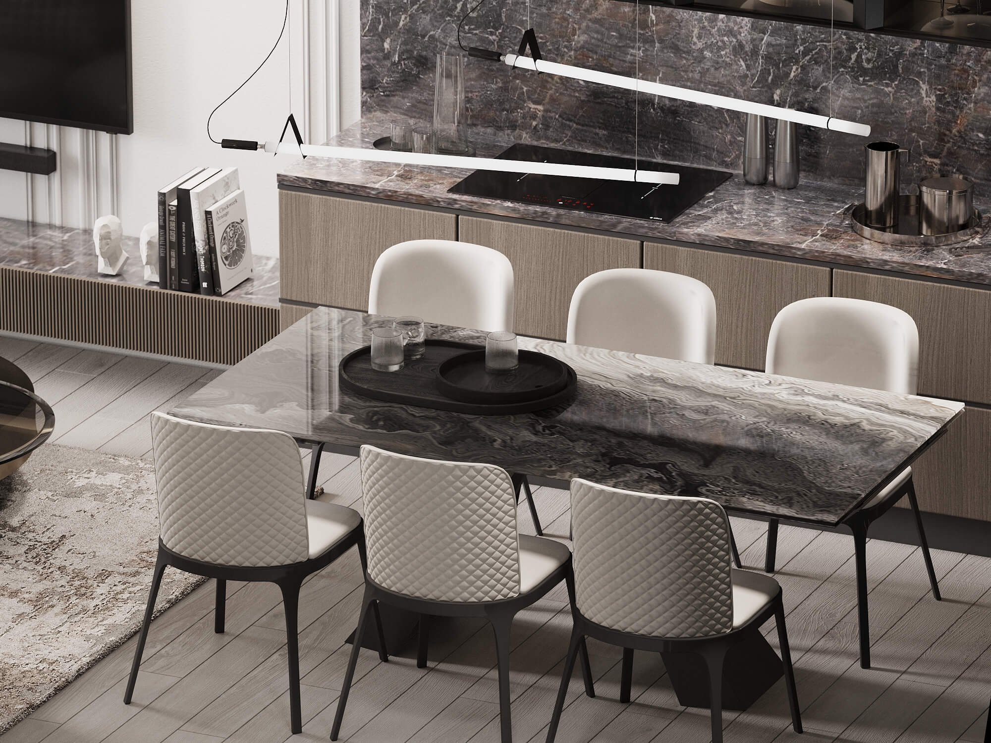 90㎡高级灰色系公寓设计 至素至简，气质非凡！-9