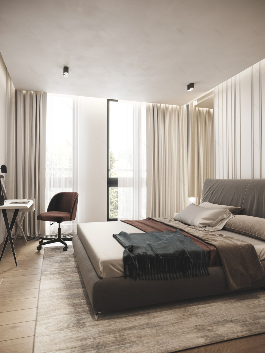 当代公寓设计项目丨俄罗斯莫斯科丨Ustimenko Elena-26