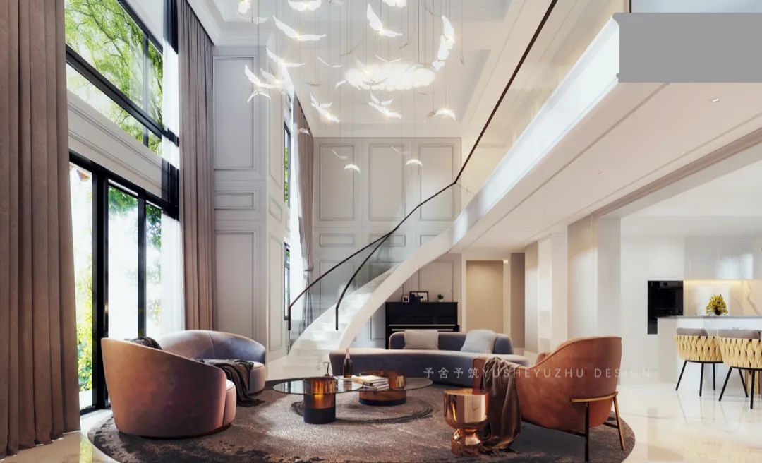 深圳 270㎡简美艺术大宅丨中国深圳丨予舍予筑空间设计(深圳)事务所-17