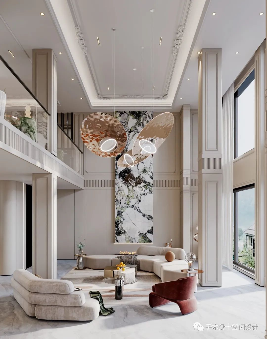 抚顺万科法式浪漫空间丨中国抚顺丨子木殳十空间设计-23