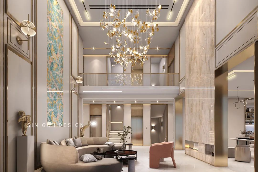 上海御湖香水湾轻奢别墅设计丨中国上海丨星杰国际设计-45