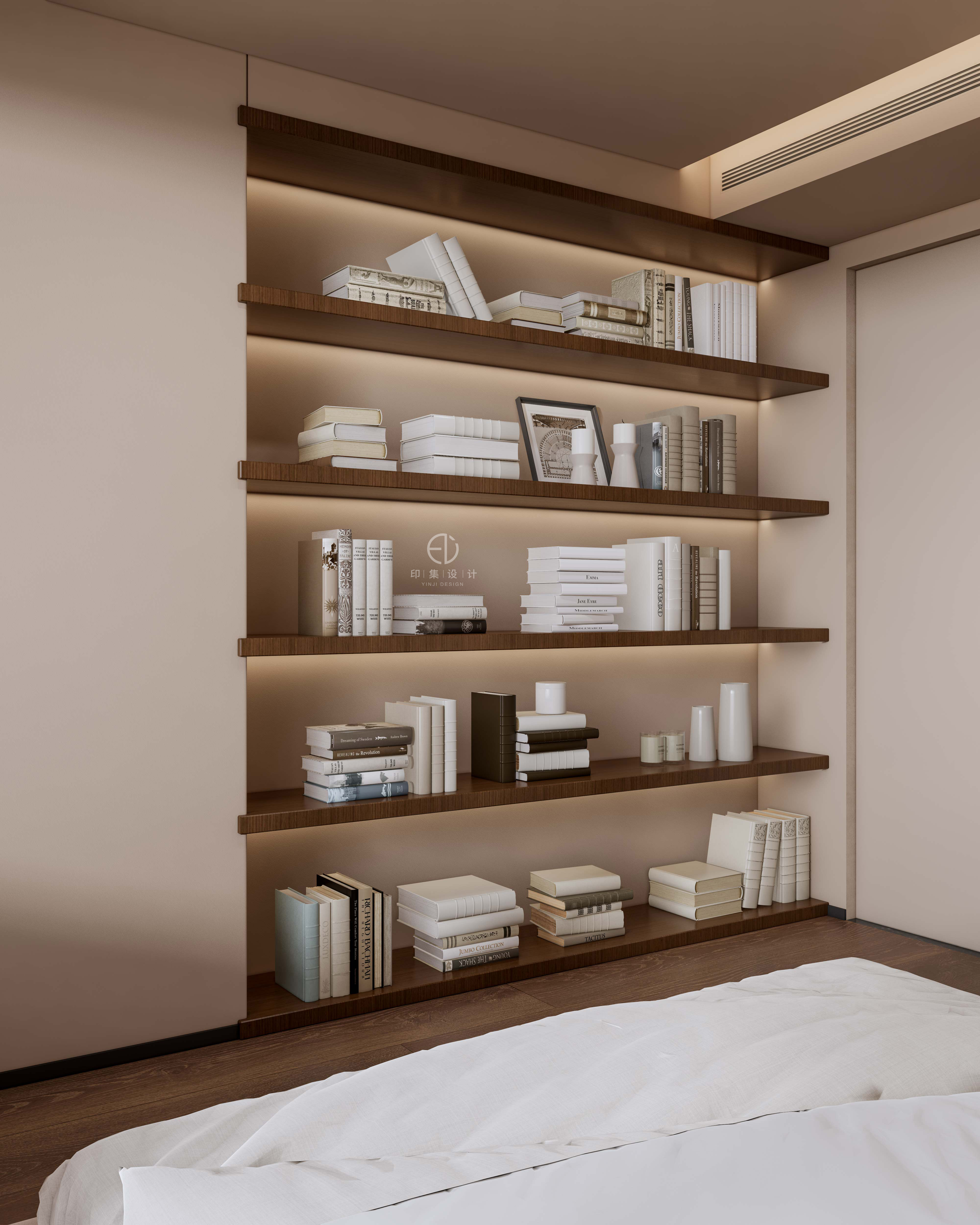 118㎡黑胡桃复古风，家的艺术氛围感-24