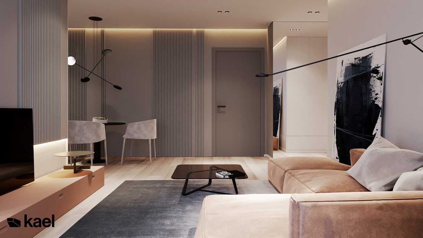 Проект 3к квартиры 90 м2 с вариантами планировки студии - Фото интерьеров-59