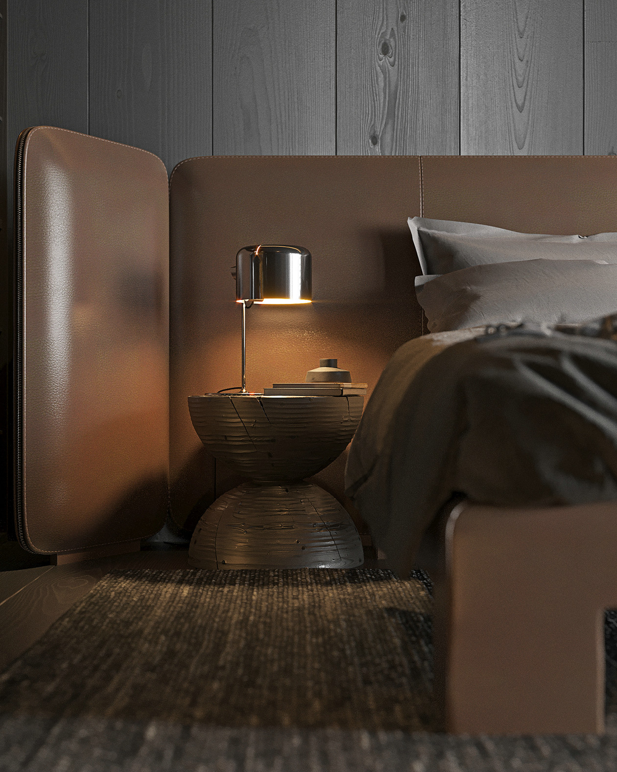 乌克兰Kyiv铜色公寓设计-12