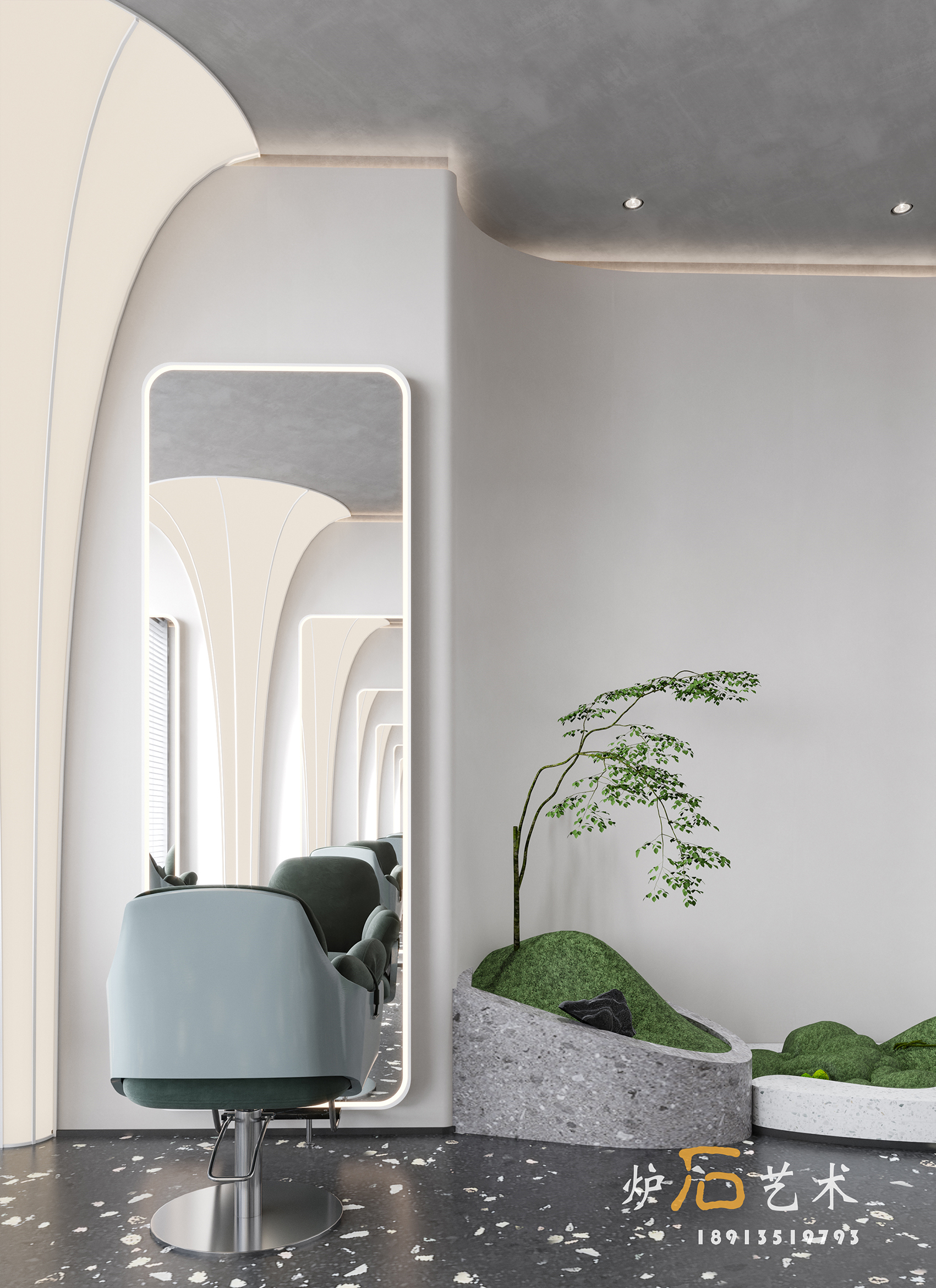 现代平层局部 |炉石艺术-7