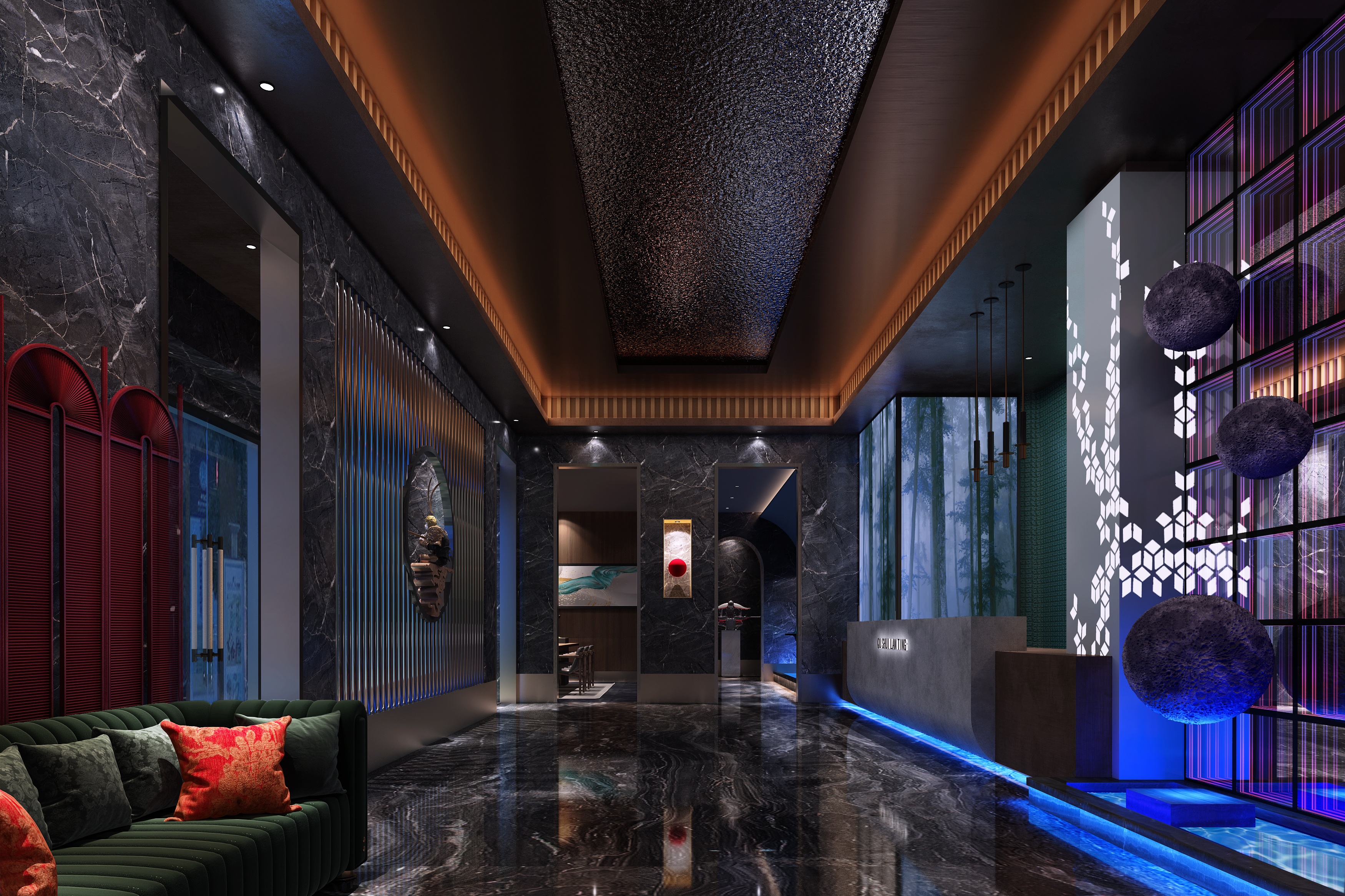 曲水兰亭足道会所丨中国山西丨一峪空间-3