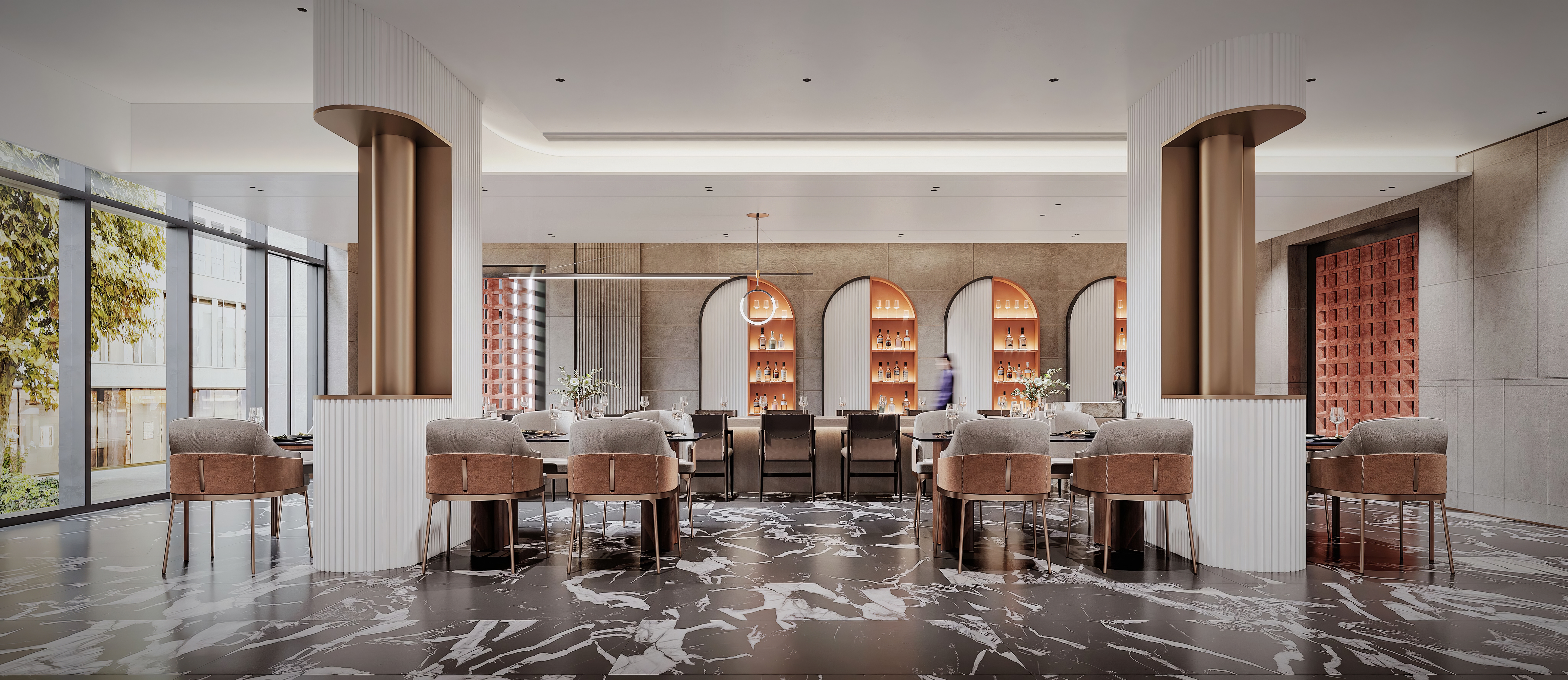 美食空间设计 | 融合自然与文化的餐厅-13