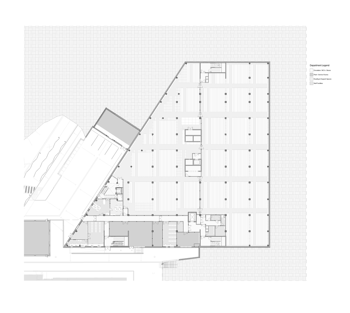 伯明翰大学新图书馆 · 绿色之心,现代美学-60