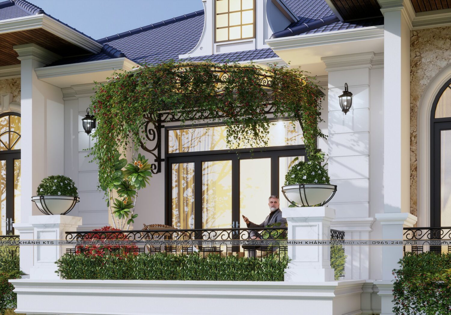 Sketchup别墅外部模型-3