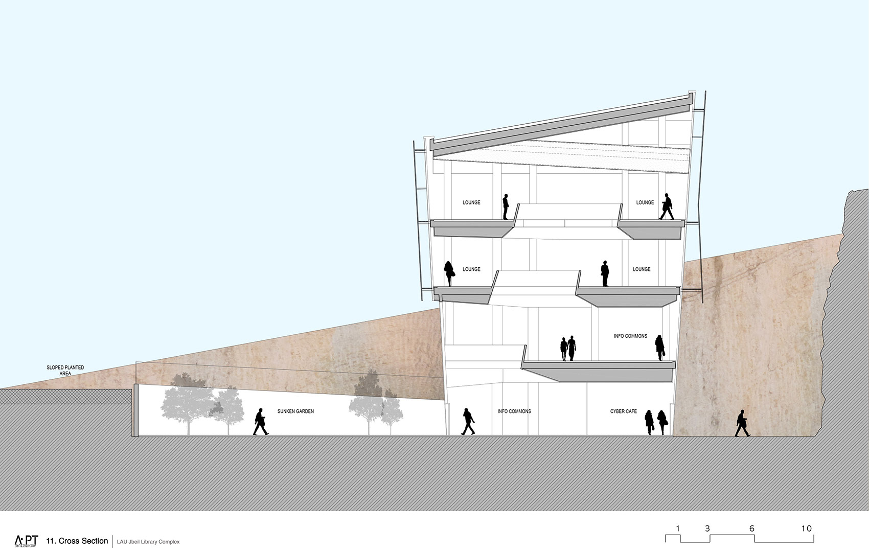 J·G·Jabbra图书馆与R·Nassar行政中心丨黎巴嫩丨Atelier Pagnamenta Torriani-55